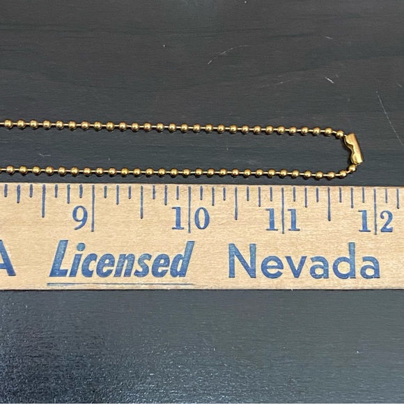 Vintage Unsigned Gold-tone Ball Chain Locket Pendant Necklace - Picture 15 of 15